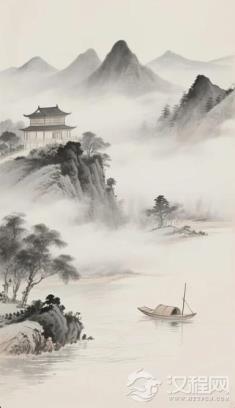 水墨山水画速成三步法