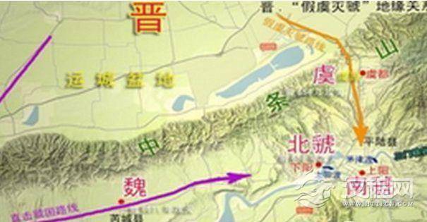 假道伐虢地缘图