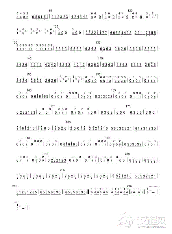 草原小骑兵扬琴分谱总谱