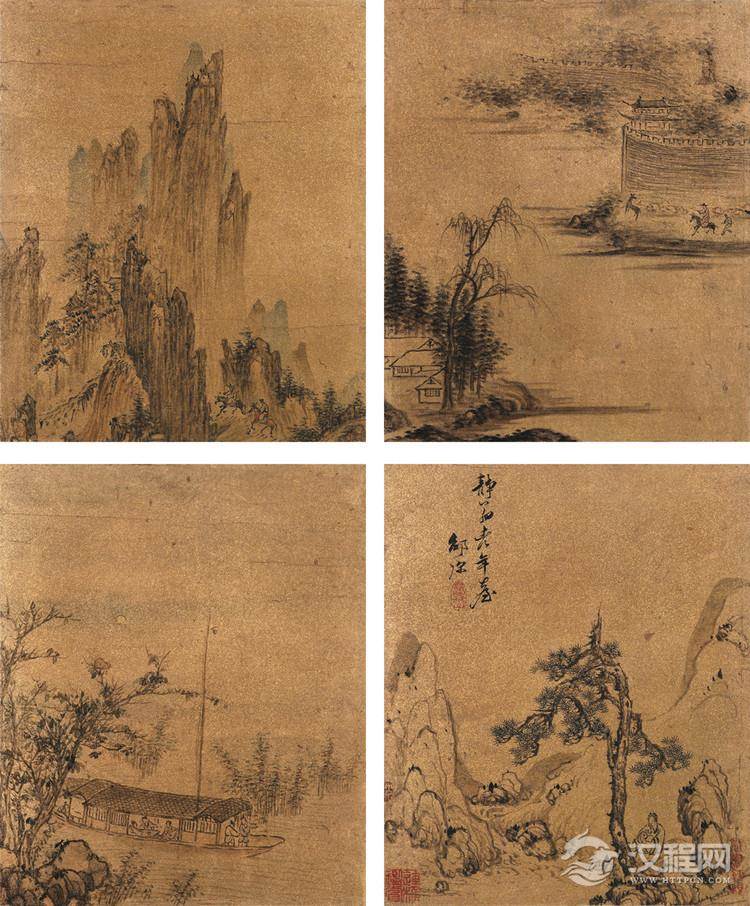 明-邵弥绘画作品欣赏 - 李梨 - 李梨