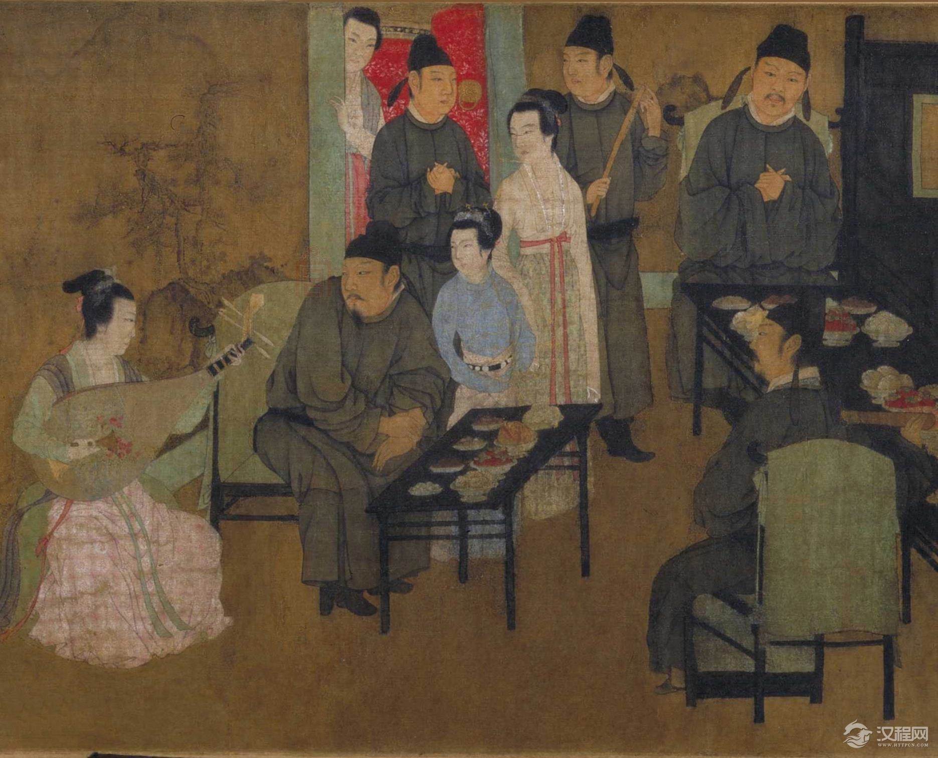 韩熙载夜宴图 南唐·顾闳中 中国十大传世名画 - 中艺图文工作室 - 中艺图文工作室