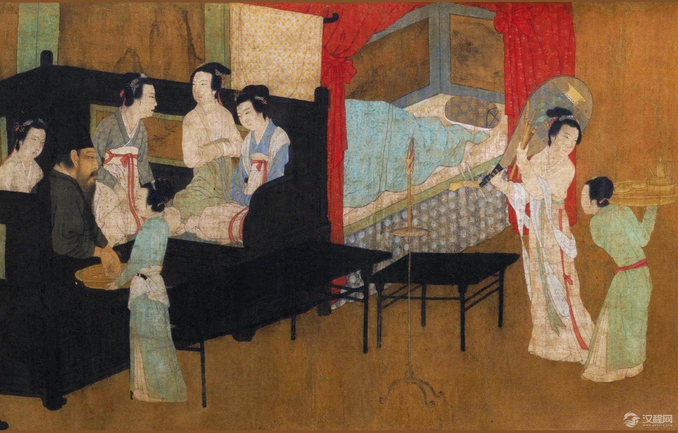 韩熙载夜宴图 南唐·顾闳中 中国十大传世名画 - 中艺图文工作室 - 中艺图文工作室