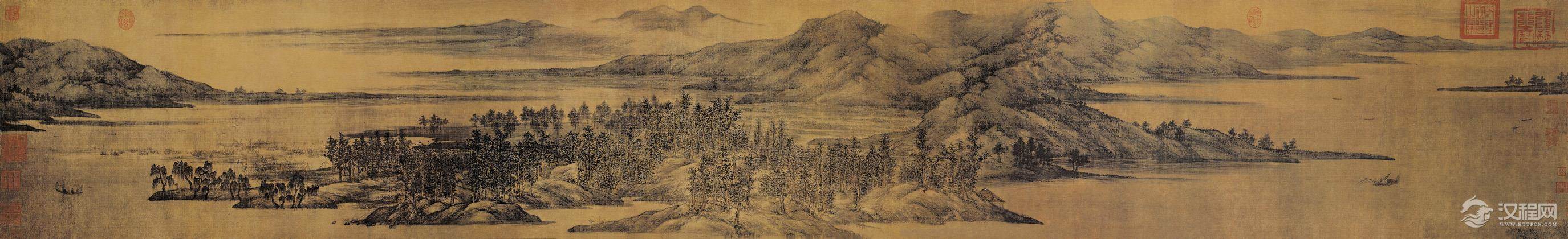 董源夏景山口待渡图卷