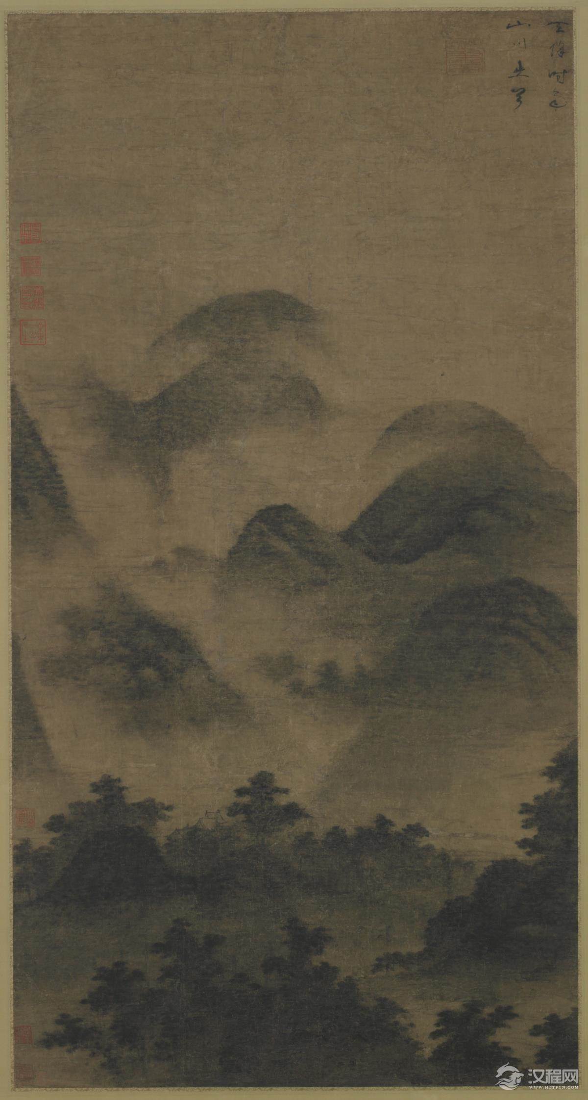 南宋/元 (传)米芾 云起楼图 轴