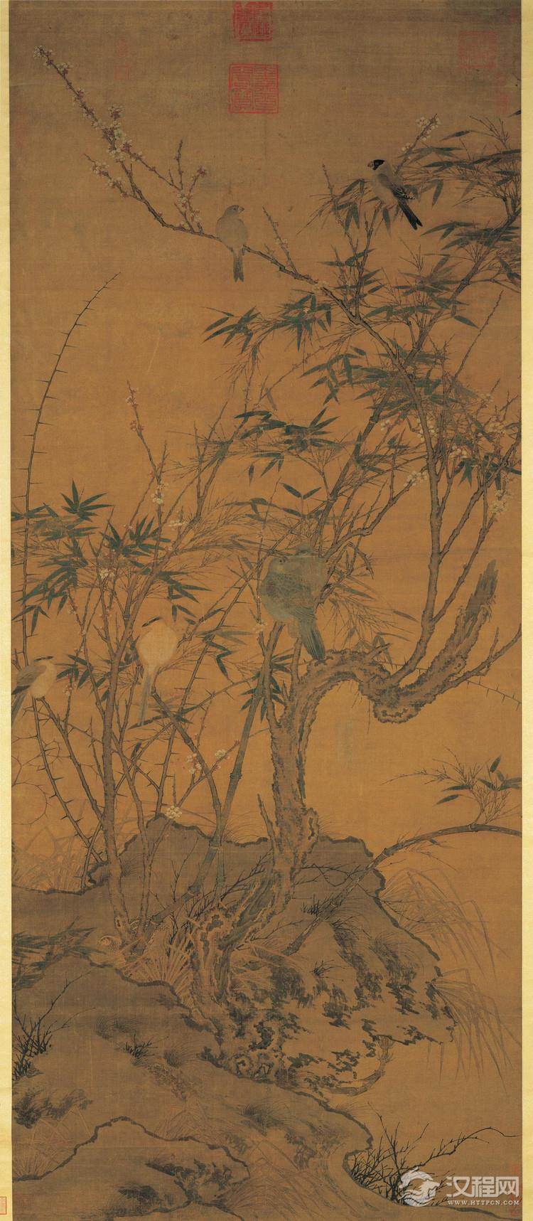 宋徽宗赵佶画选 芙蓉锦鸡图 - 中艺图文工作室 - 中艺图文工作室