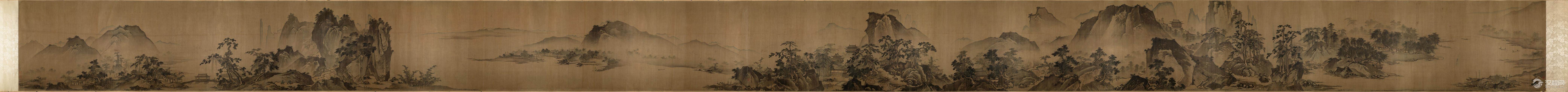 南宋四大家夏圭 溪山清远图(百幅中国名画) 长江万里图 雪堂客话图 西湖柳艇图 洞庭秋月图