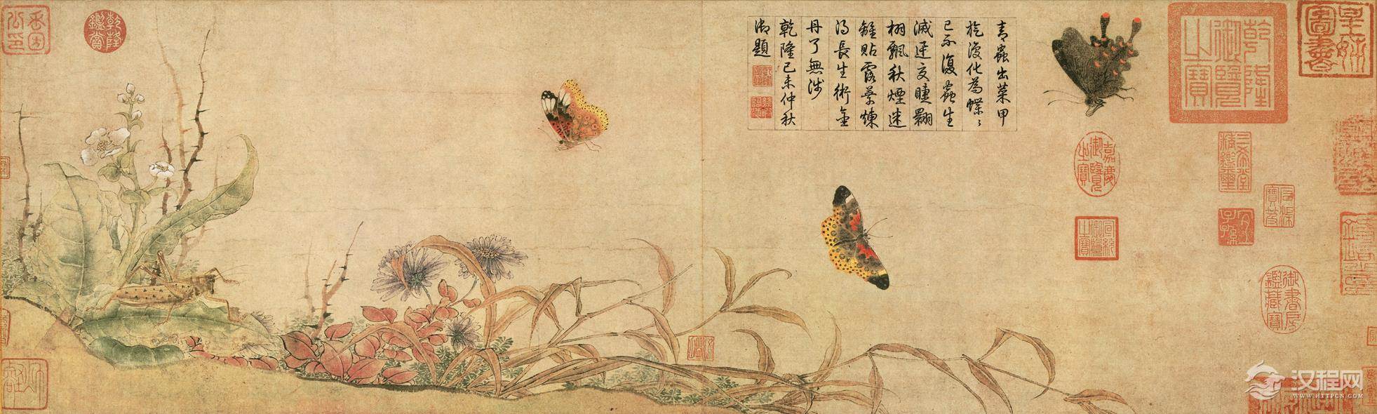 赵昌写生蛱蝶图