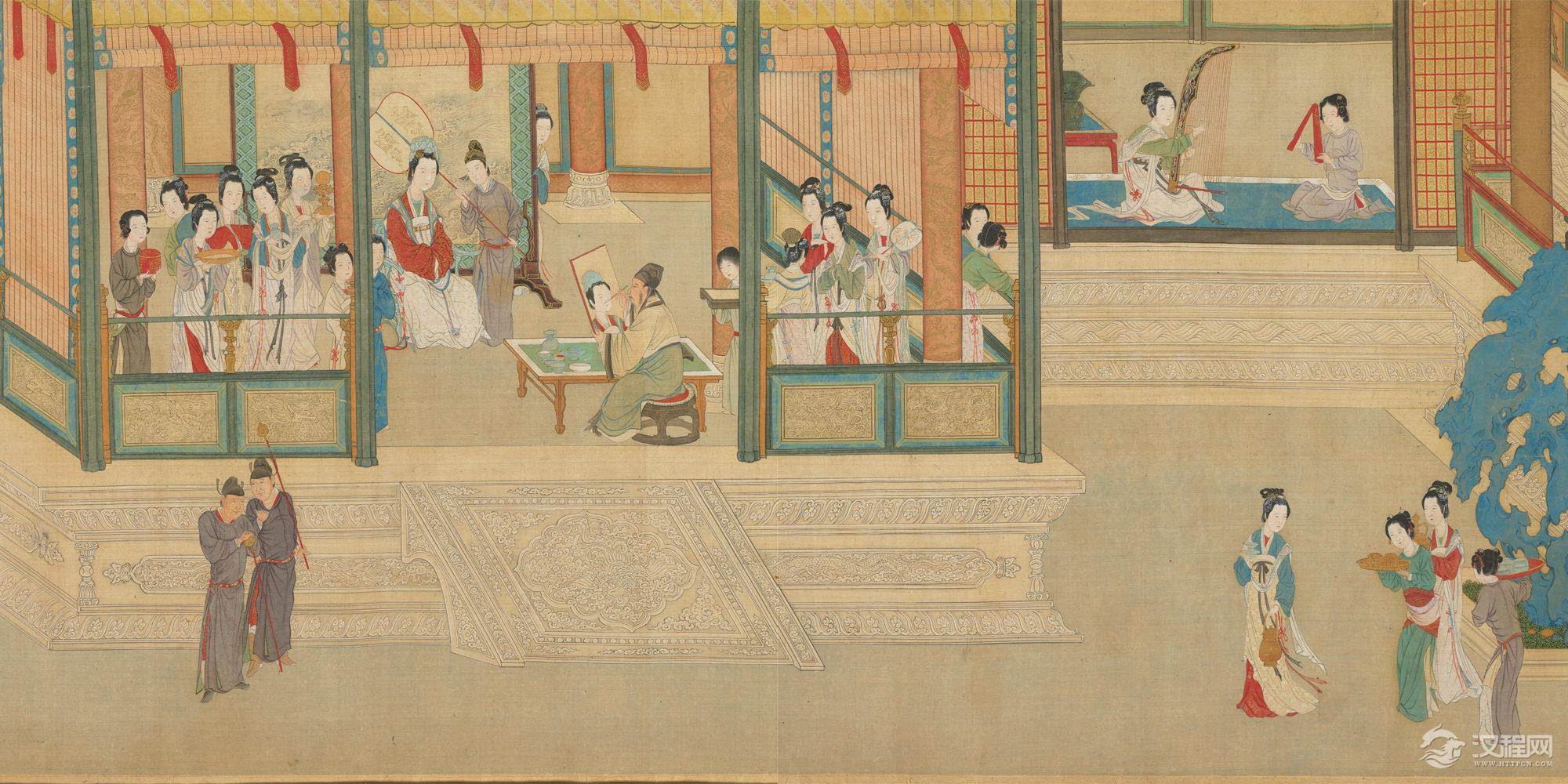 汉宫春晓图 明•仇英 中国十大传世名画