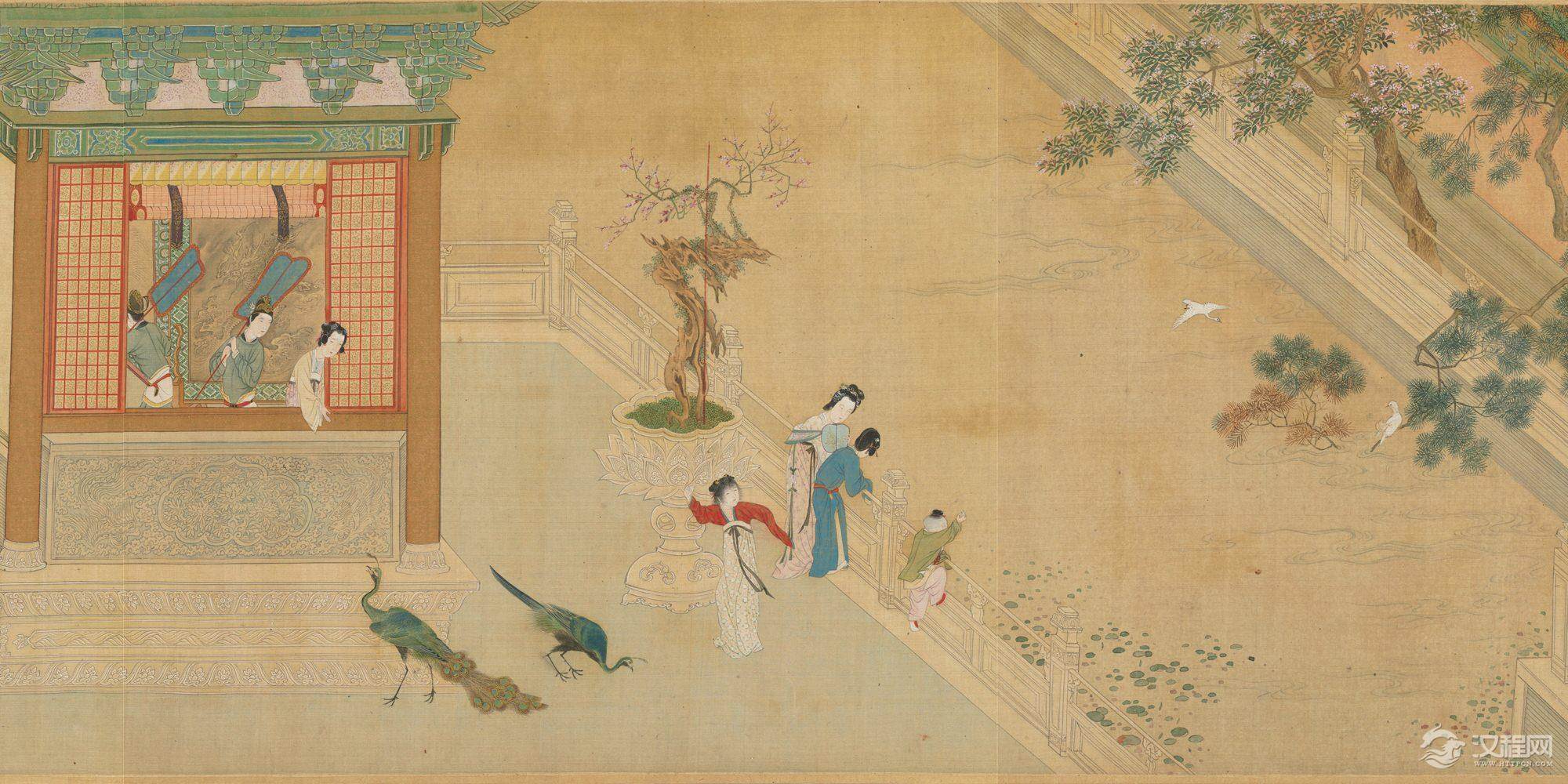 汉宫春晓图 明•仇英 中国十大传世名画