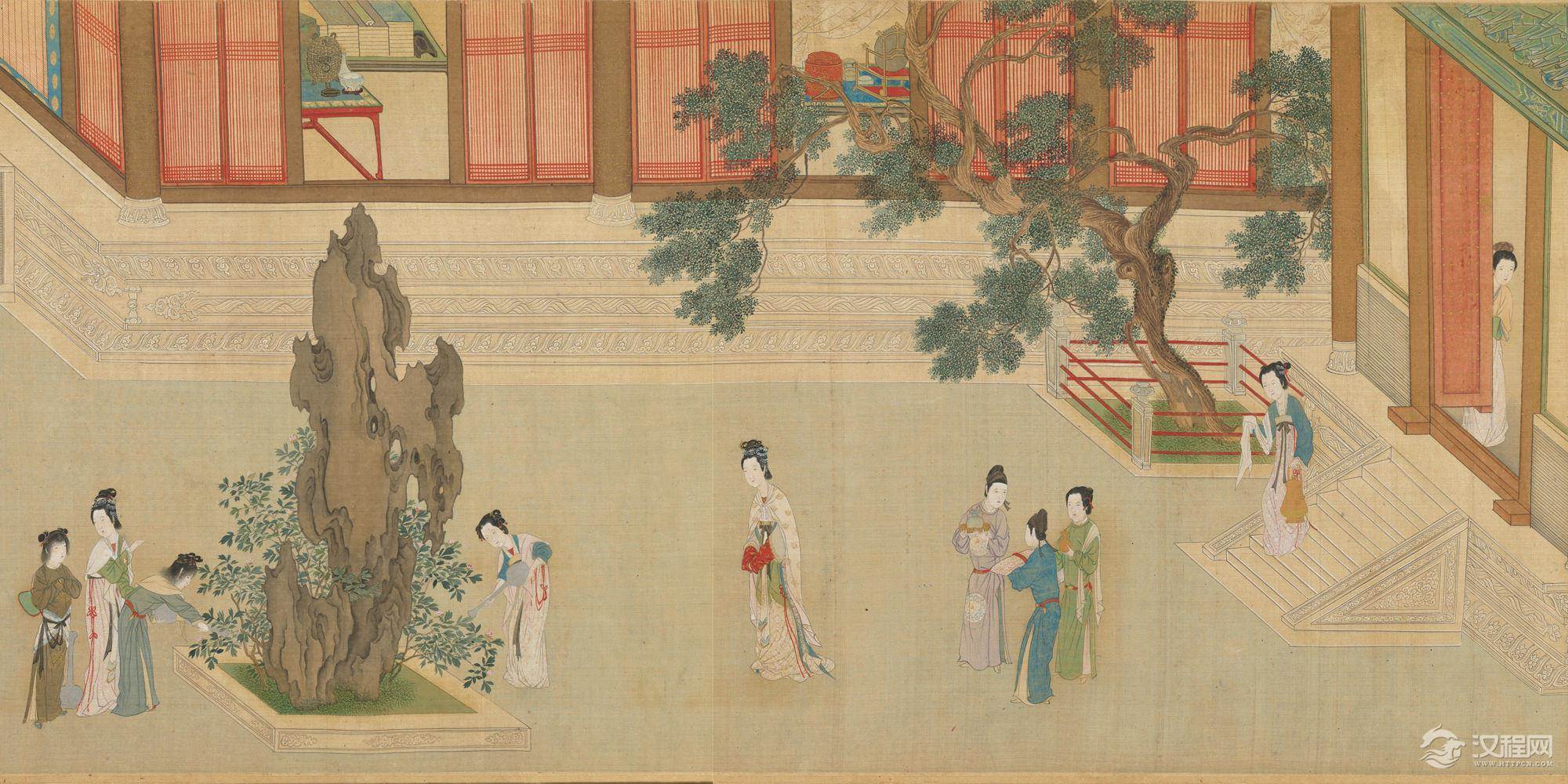 汉宫春晓图 明•仇英 中国十大传世名画