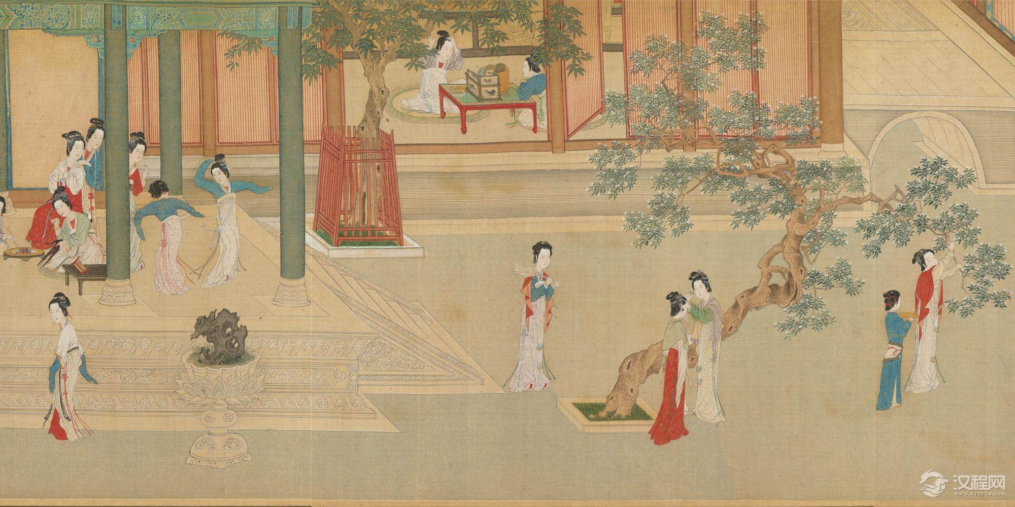 汉宫春晓图 明•仇英 中国十大传世名画客