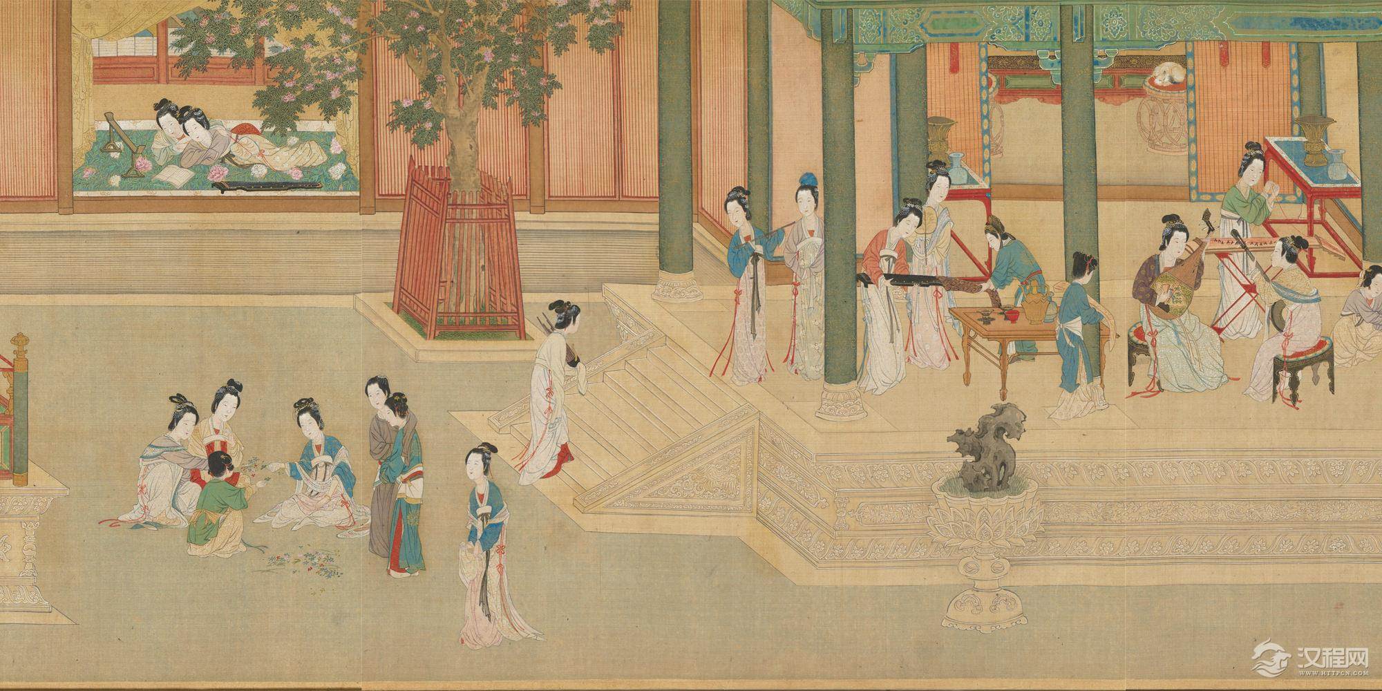 汉宫春晓图 明•仇英 中国十大传世名画