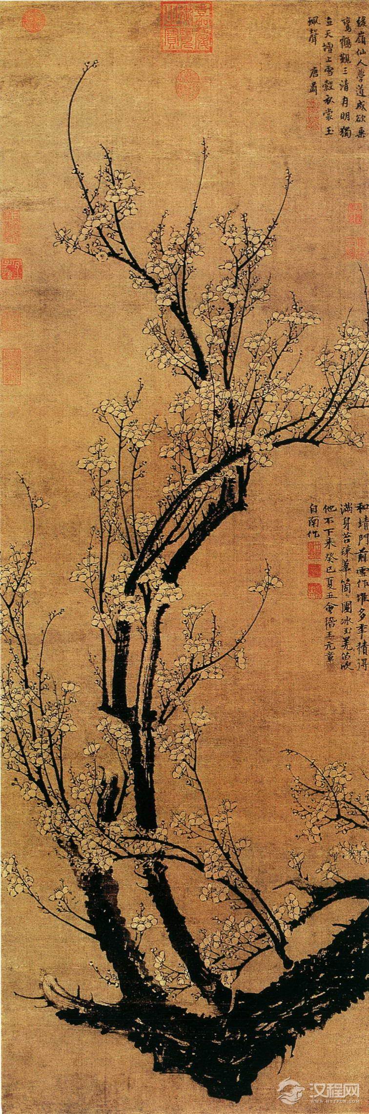 历代名家画梅花