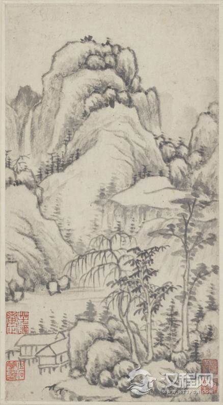 明 恽向 山水画册 美国弗利尔美术馆藏