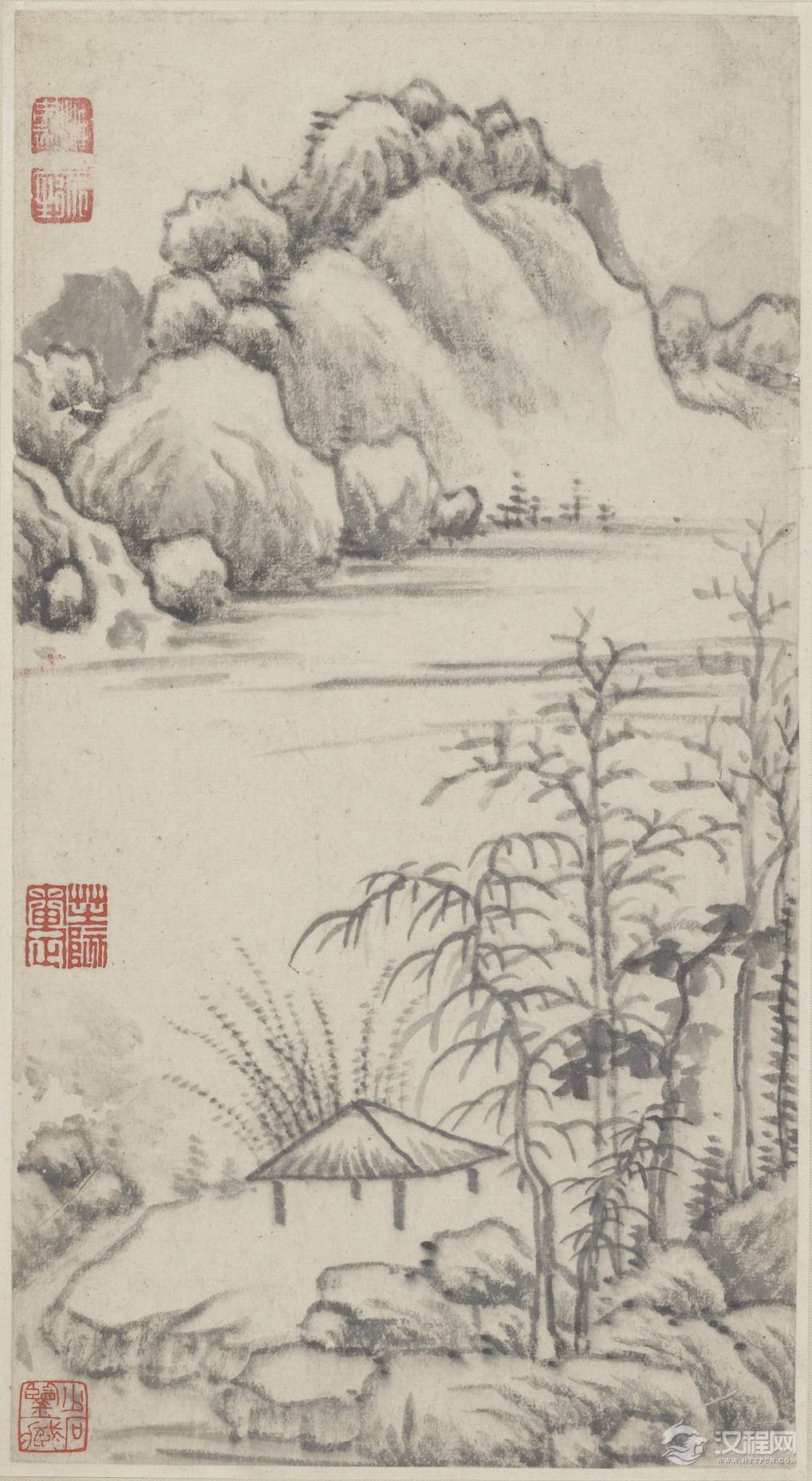 明 恽向 山水画册 美国弗利尔美术馆藏