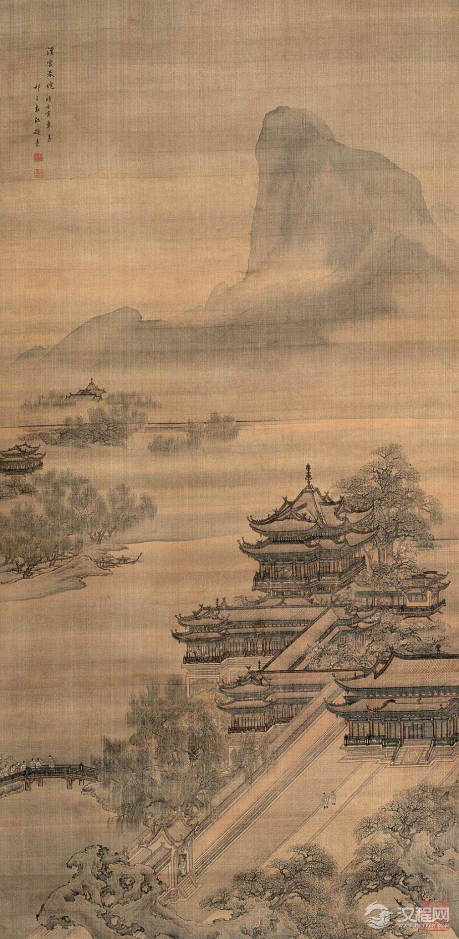 清宫廷画家袁江 袁耀作品