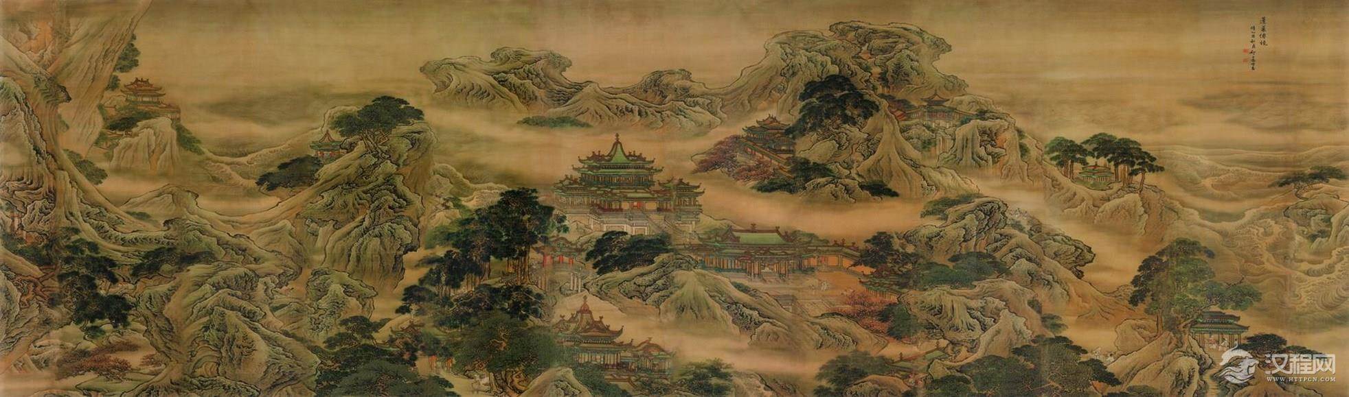 清宫廷画家袁江 袁耀作品