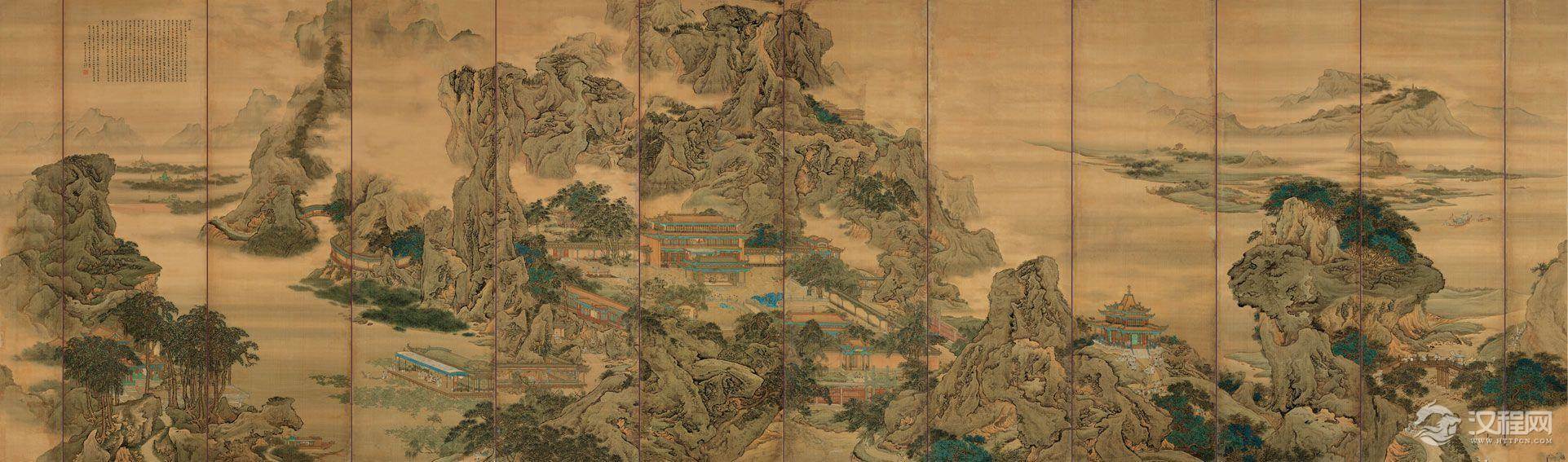 清宫廷画家袁江 袁耀作品