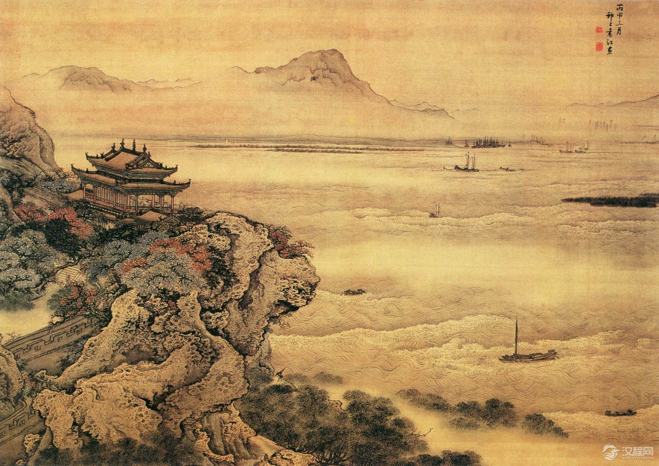 清宫廷画家袁江 袁耀作品