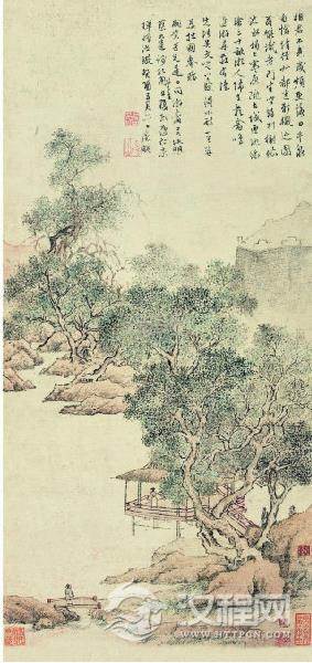 文徴明 立轴画