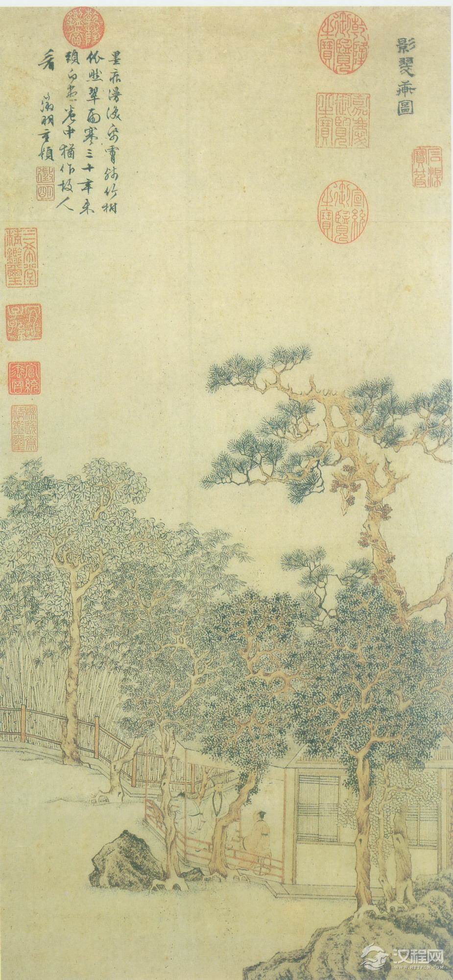 文徴明 立轴画
