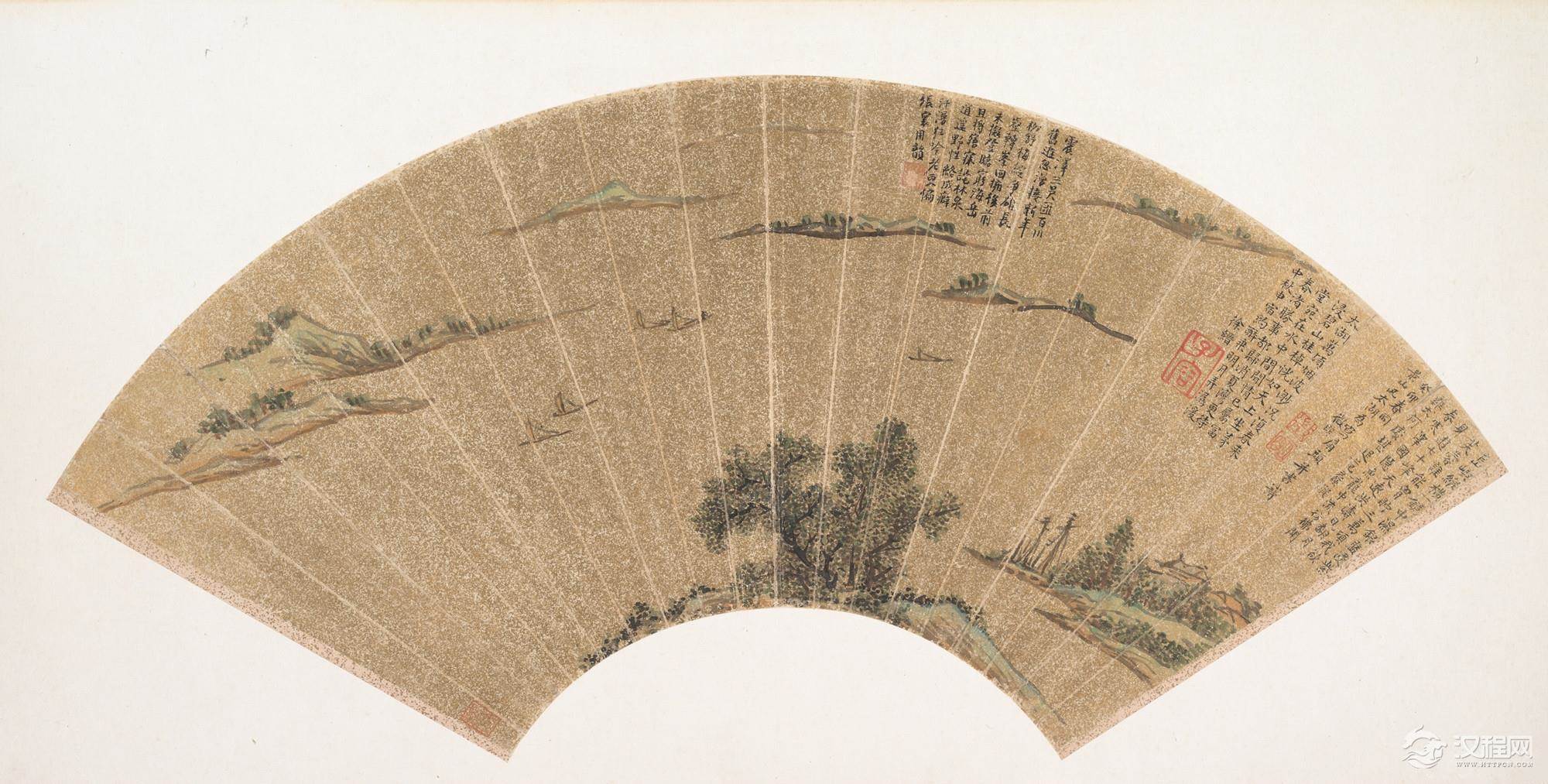 文徵明 扇面画 - 潮河边人 - 潮河边人博客