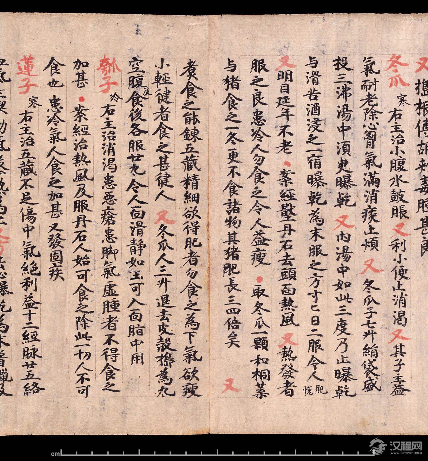 敦煌《食疗本草》残卷 纸本,卷轴 - 老排长 - 老排长(6660409)