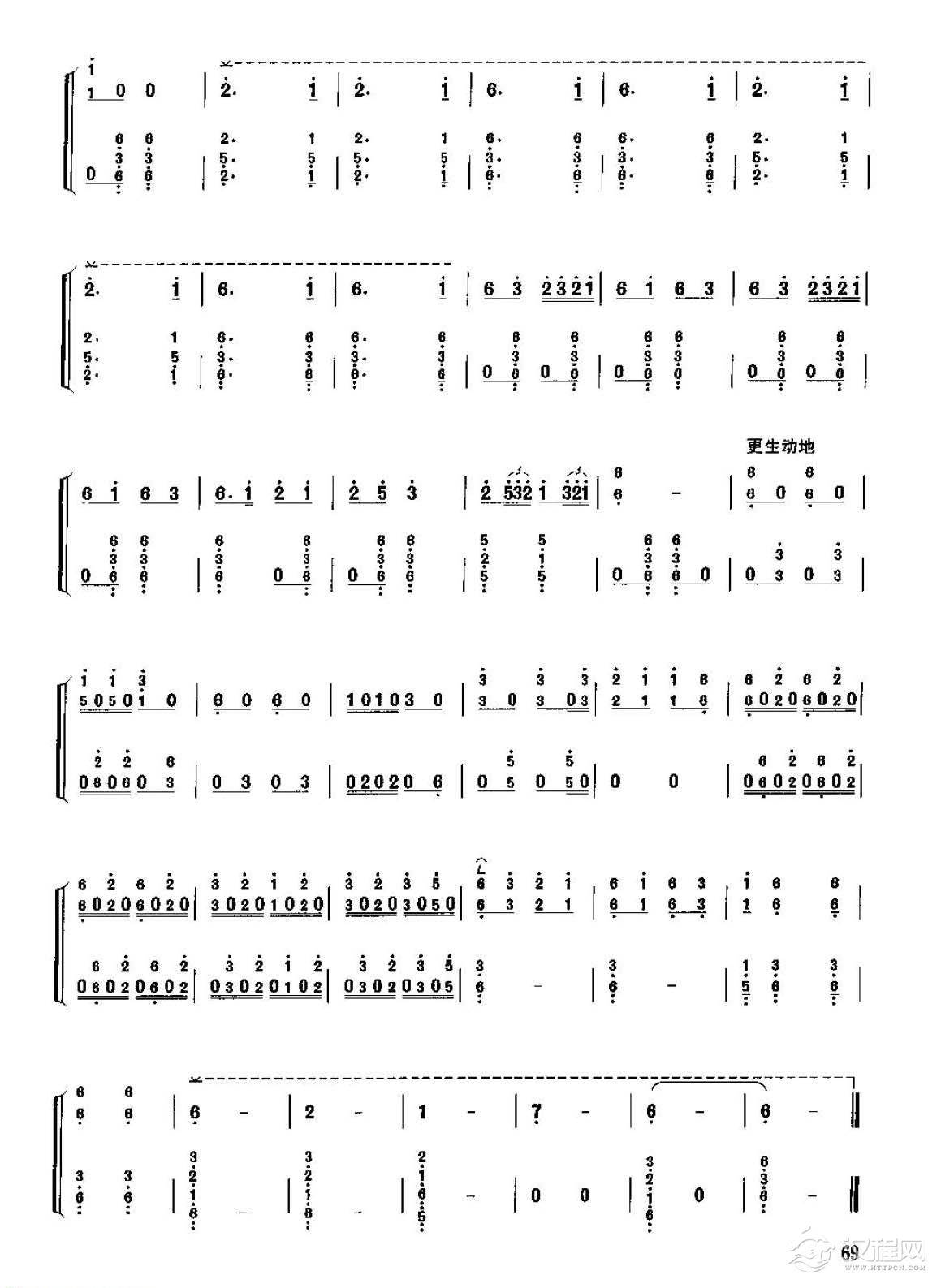 古筝考级五级乐曲《瑶族舞曲》刘铁山/茅沅曲 中级曲目