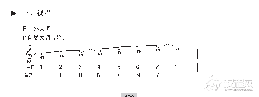 《视唱》F自然大调