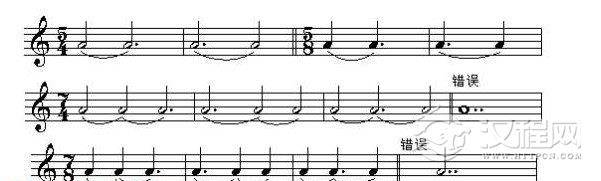 混合复拍子的音值组合