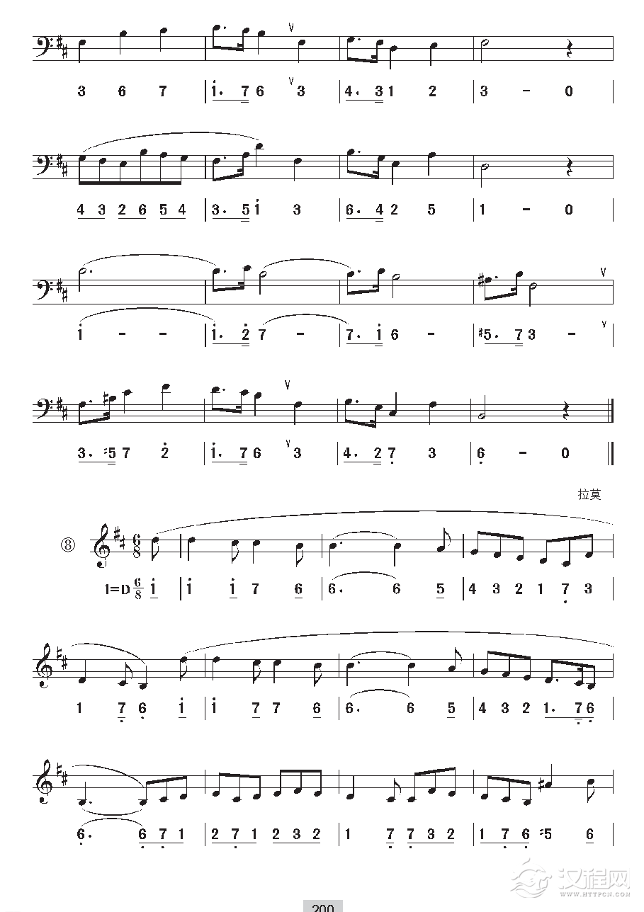 《视唱》b小调(三种调式)