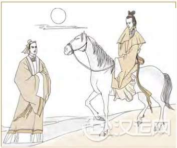 贲卦第四爻,爻辞:六四:贲如,皤如,白马翰 贲卦第四爻,爻辞:六四:贲如,皤如,白马翰