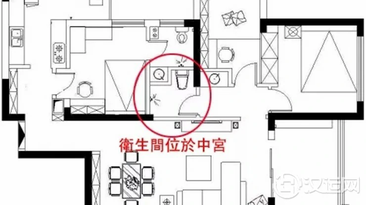 卫生间位于家居中宫不吉,该如何化解? 卫生间位于家居中宫不吉,该如何化解?
