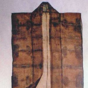 烟色牡丹花罗背心