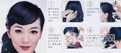 旗袍发型图片，适合旗袍的发型图片