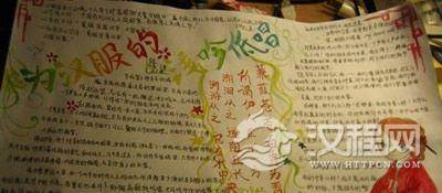 汉服知识手抄报欣赏