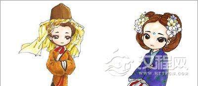 汉服图片大全，汉服手绘图片