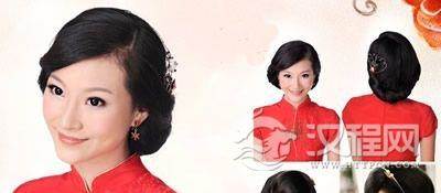 旗袍发型图片，适合旗袍的发型图片