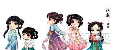 汉服图片大全汉服手绘图片