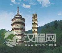 安徽宣城水西双塔