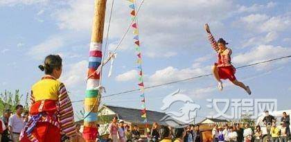 朝鲜族的体育竞技游戏：朝鲜族跳板