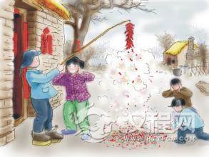 爆竹声中一岁除