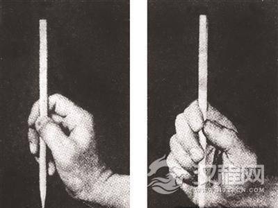 书圣王羲之怎么抓毛笔？专家称其或玩