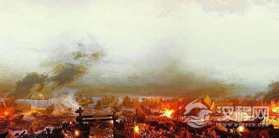 黄盖发起火烧赤壁是在几更天？火烧赤壁的故事