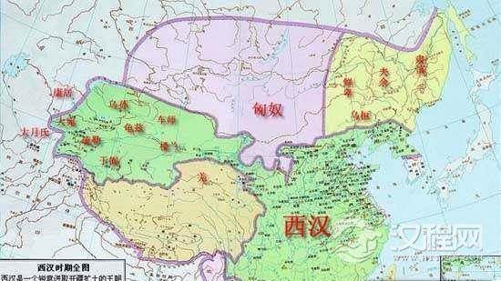 汉朝地图——中国古代汉朝地图