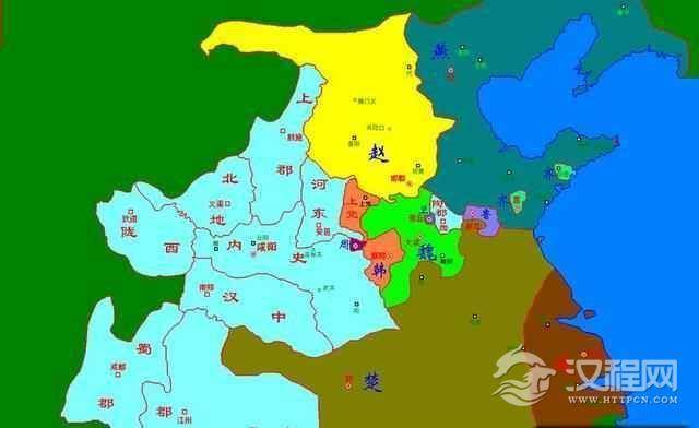 地图上的战国七雄