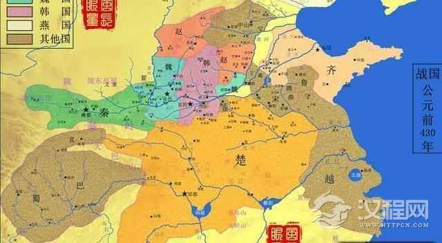 地图上的战国七雄
