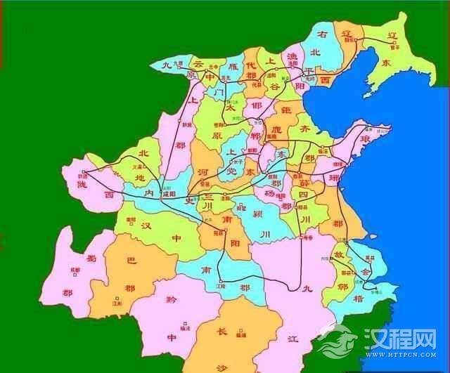 地图上的战国七雄