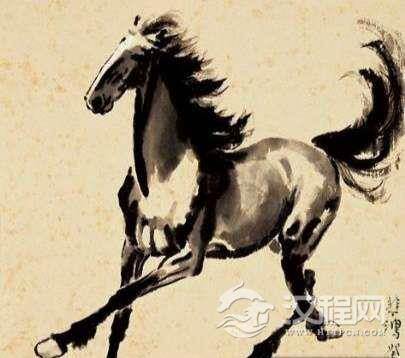 画马大师徐悲鸿轶事：苏帅布琼尼求赠《奔马图》