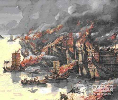 曹操失败后的一句戏言：赤壁之战，我自己烧船！